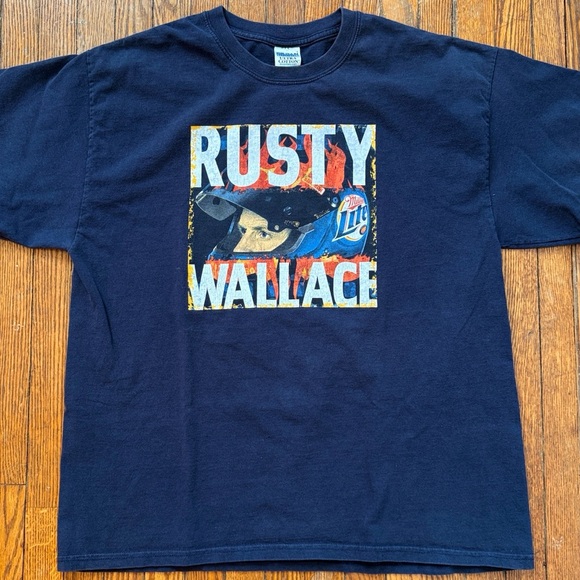 Vintage Other - 1999 Rusty Wallace NASCAR Miller Lite Ready 2 Race Vintage T-Shirt